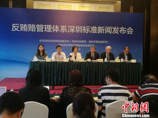 深圳出台国内首个反贿赂管理体系地方标准